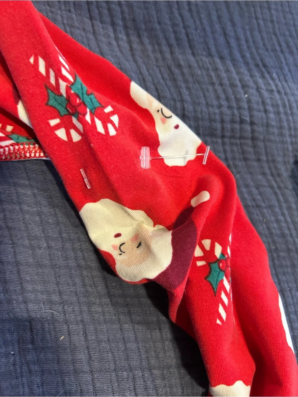 Hanna Andersson Santa Christmas Pajama Set Size 12 150cm Red Holiday PJs Unisex
